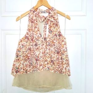 Zara Sleeveless double layer assymetrical top